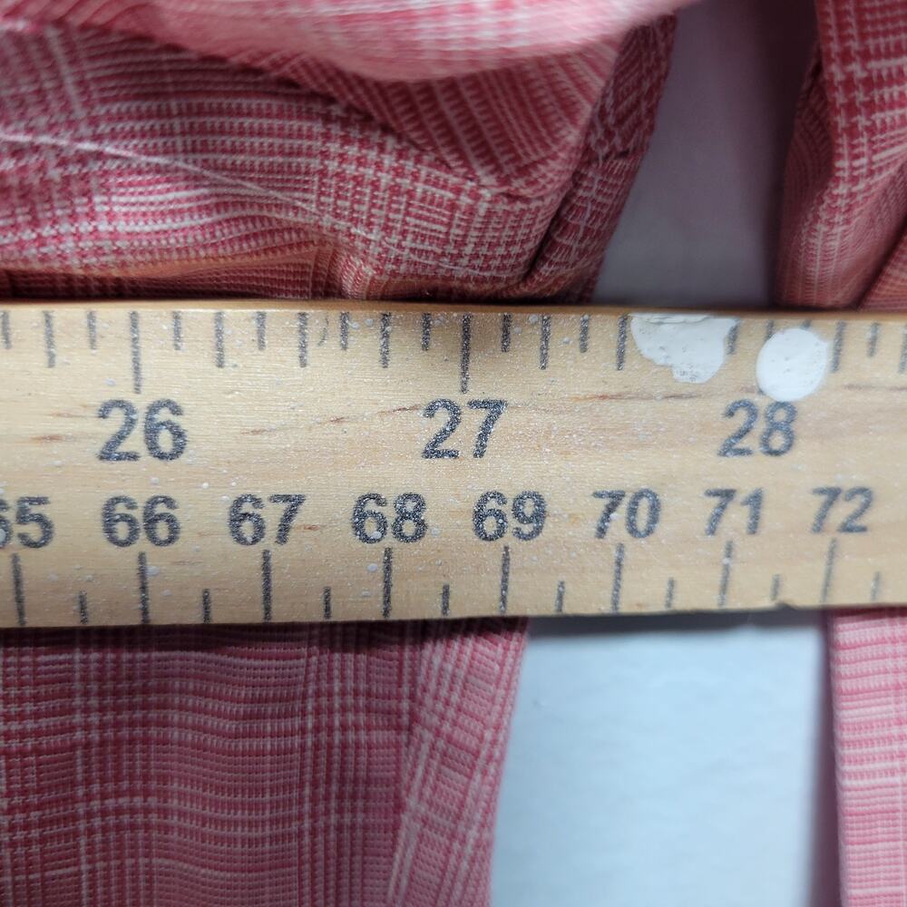 Untuckit Men's Button Front Pink Plaid Shirt Size 2XL 41726-1334 - Picture 7 of 8